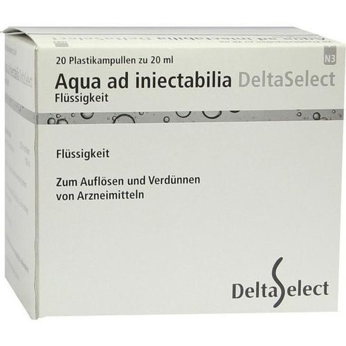 Aqua ad iniectabilia Plastik, 20X20 ML