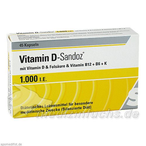 VITAMIN D Sandoz 1.000 I.E. Kapseln, 45 ST