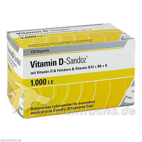 VITAMIN D Sandoz 1.000 I.E. Kapseln, 120 ST