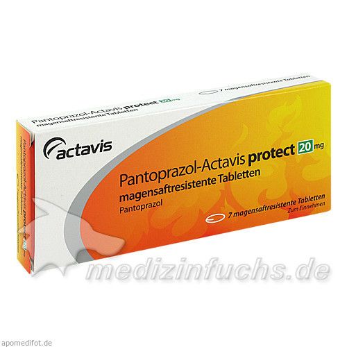 PANTOPRAZOL Actavis protect 20 mg magensaftr.Tabl., 7 ST