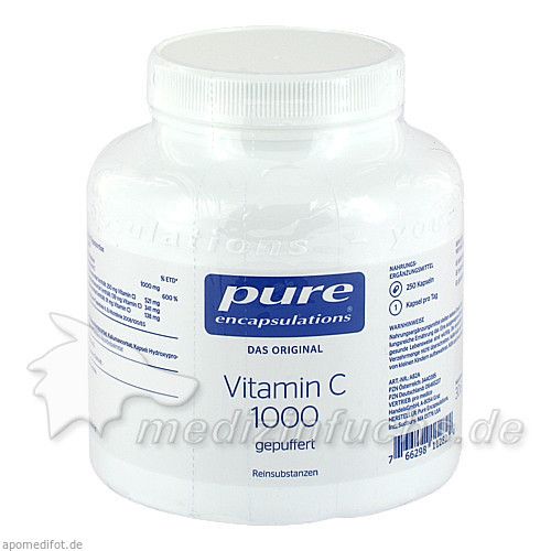 PURE ENCAPSULATIONS Vitamin C 1000 GEPUFFERT, 250 ST