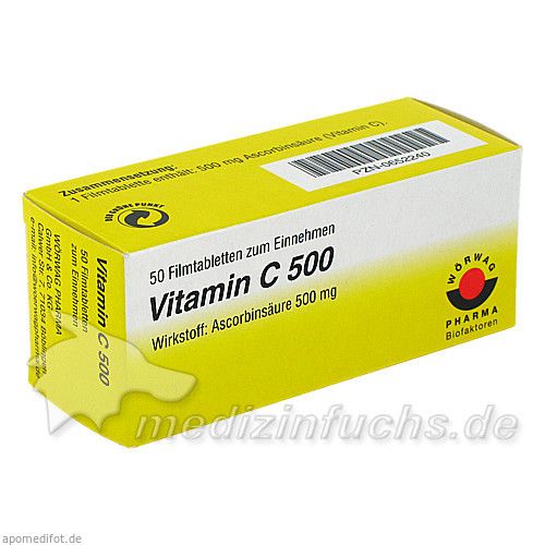 VITAMIN C 500 Filmtabletten, 50 ST