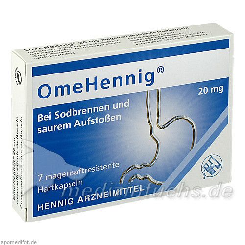 OmeHennig 20MG magensaftresistente Hartkapseln, 7 ST