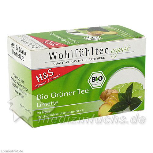 H&S Bio-Grüner Tee Limette, 20 ST