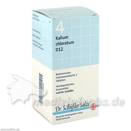 BIOCHEMIE DHU 4 Kalium chloratum D12 Tabl., 420 ST