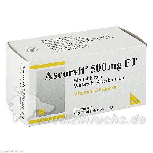 Ascorvit 500mg FT, 100 ST