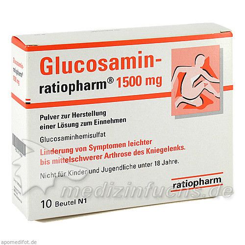 Glucosamin-ratiopharm 1500mg Beutel, 10 ST