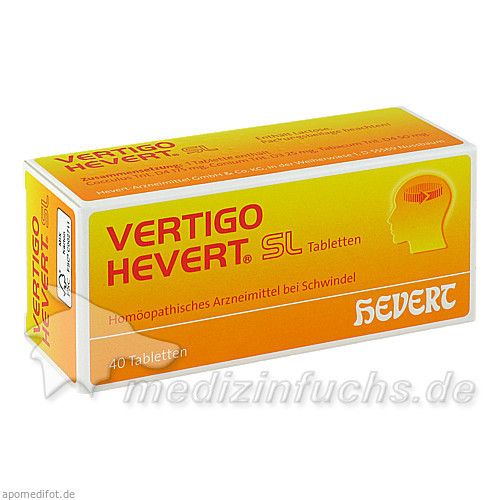 VERTIGO HEVERT SL Tabletten, 40 ST