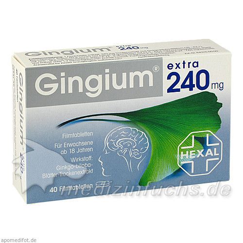 Gingium extra 240mg Filmtabletten, 40 ST