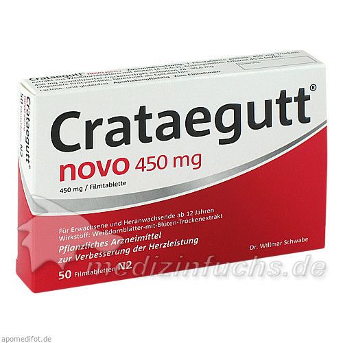 CRATAEGUTT NOVO 450mg, 50 ST