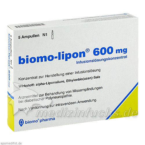 BIOMO LIPON 600mg, 5 ST