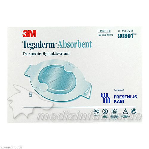 Tegaderm Absorbent FK oval 11.1x12.7cm Verband, 5 ST