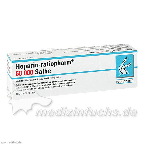 Heparin Ratiopharm 60000 Salbe, 100 G