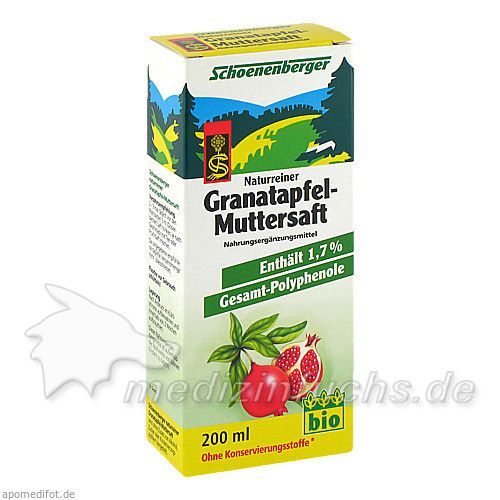 GRANATAPFEL MUTTERSAFT SCHOENENBERGER, 200 ML