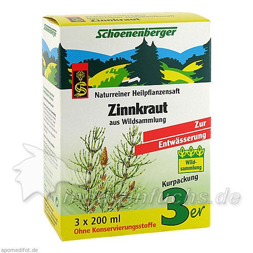 ZINNKRAUT SAFT Schoenenberger Heilpflanzens, 3X200 ML