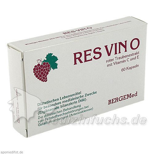 RES VINO Roter Trauben Extrakt Rotweintraubenextra, 60 ST