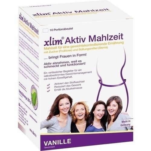 XLIM Aktiv Mahlzeit Vanille Pulver, 10X20 G