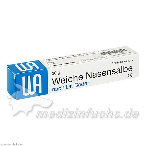 WEICHE NASENSALBE n. Dr. Bader, 20 G