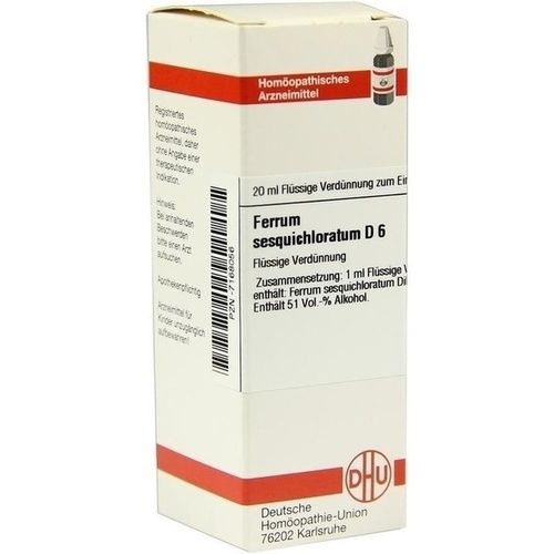 FERRUM SESQUICHLORATUM D 6, 20 ML