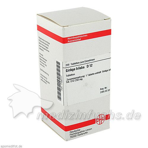 GINKGO BILOBA D12, 200 ST