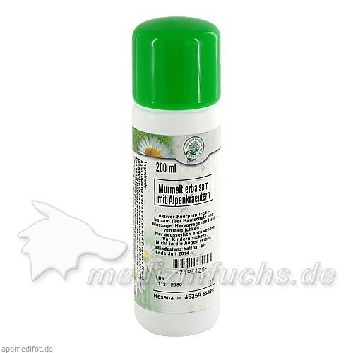 Murmeltierbalsam mit Alpenkraeutern, 200 ML