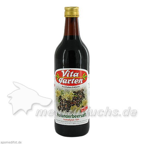 VITAGARTEN Holunderbeer Saft, 750 ML