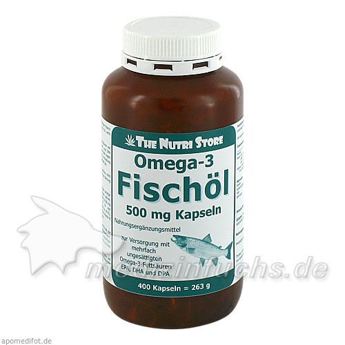 Omega-3 Fischöl Kapseln 500mg, 400 ST