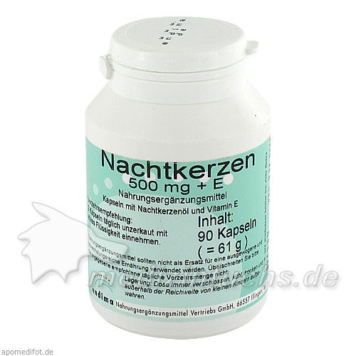 Nachtkerzen 500mg + E, 90 ST