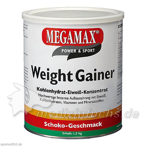 WEIGHT GAINER Megamax Schoko Pulver, 1500 G