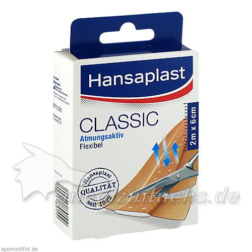 Hansaplast CLASSIC 2mx6cm 1265, 1 ST