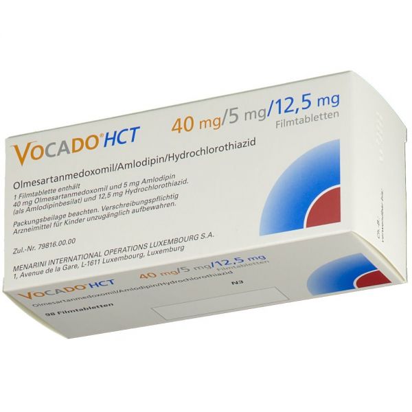 VOCADO HCT 40 mg/5 mg/12,5 mg Filmtabletten, 98 ST