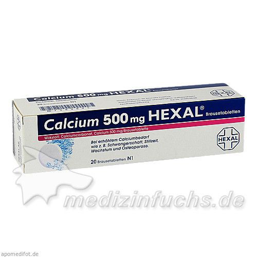 CALCIUM 500 HEXAL, 20 ST