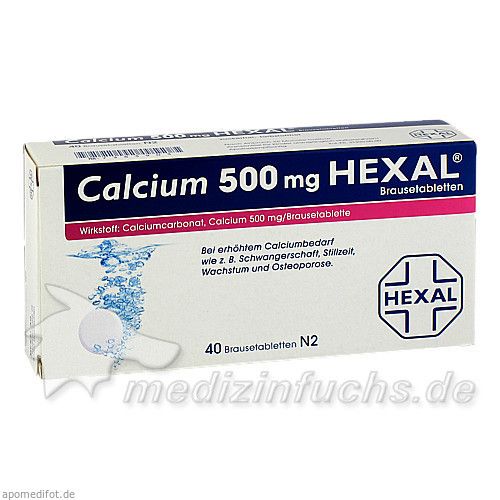 CALCIUM 500 HEXAL, 40 ST