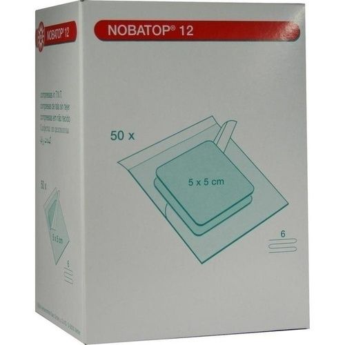 NOBATOP 12 5X5CM 2 STERILE KOMPRESSEN PRO SET, 50X2 ST