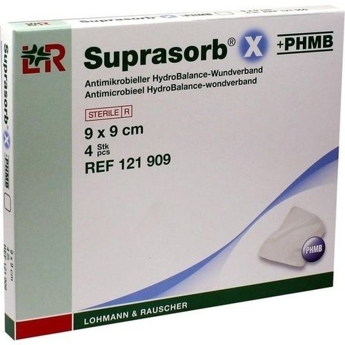 Suprasorb X + PHMB HydroBalance-Wundverband 9x9cm, 4 ST