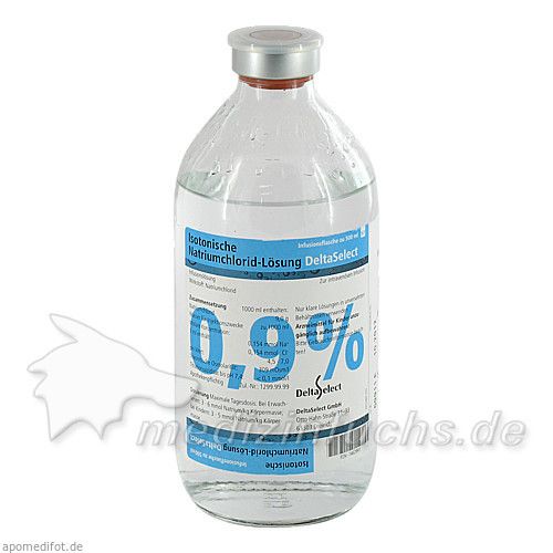 KOCHSALZ 0.9% DELTAMEDICA GLAS, 1X500 ML