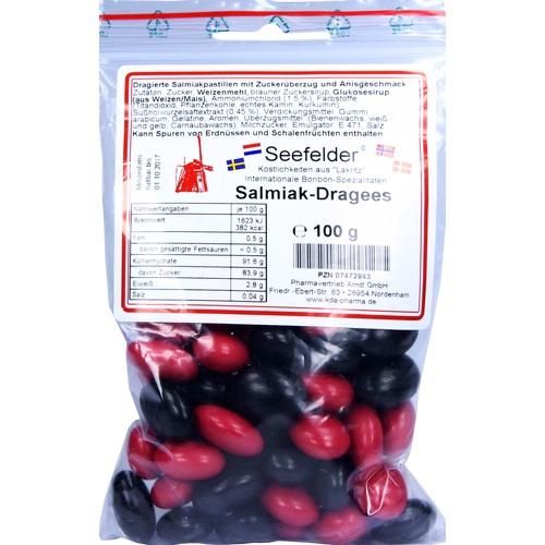 Seefelder Salmiak Dragees KDA, 100 G