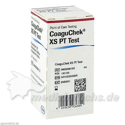 COAGUCHEK XS PT Test, 24 ST