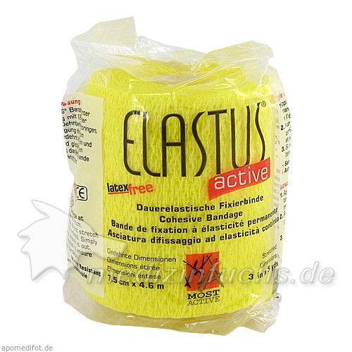 Elastus Active Bandage 7.5cmx4.6m gem., 1 ST