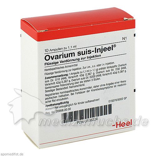 OVARIUM SUIS INJ ORG, 10 ST