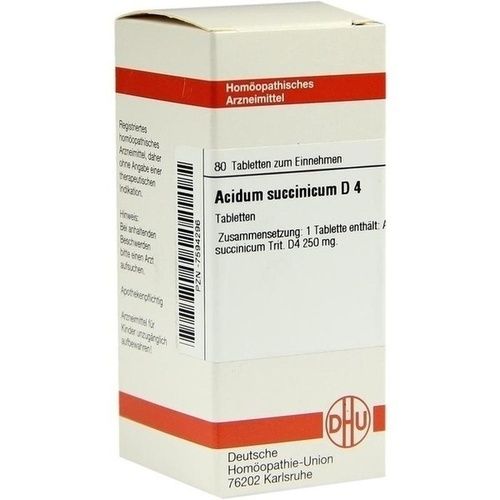 ACIDUM SUCCINICUM D 4, 80 ST
