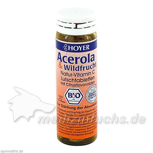 Acerola & Wildfrucht Vitamin C Lutschtabletten, 60 ST