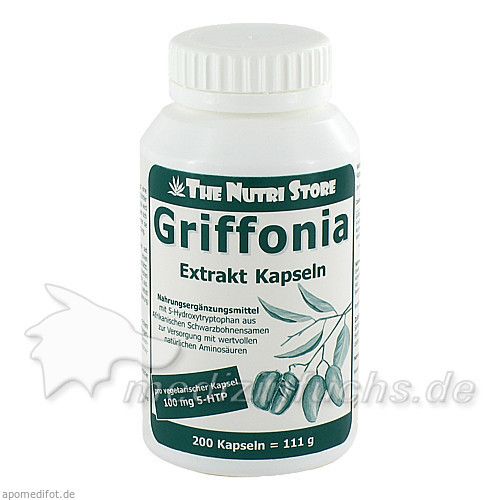 Griffonia 5-HTP 100mg vegetarische, 200 ST