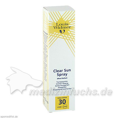 WIDMER Clear Sun Spray 30 unparf, 125 ML