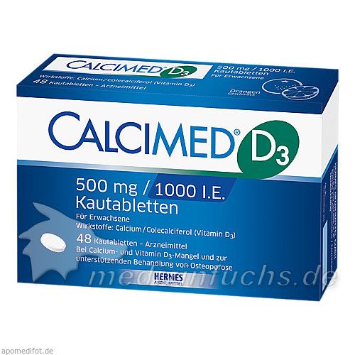 Calcimed D3 500mg/1000 I.E., 48 ST