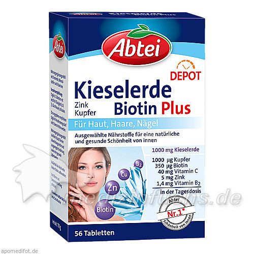 Abtei Kieselerde PL Biotin Depot, 56 ST