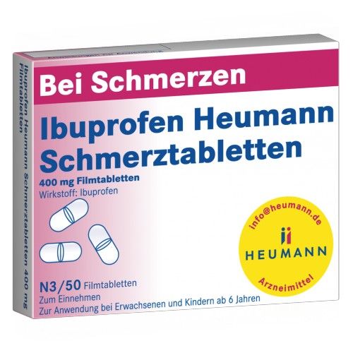 Ibuprofen Heumann Schmerztabletten 400mg Filmtabl., 50 ST