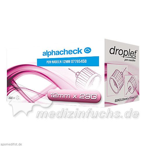 ALPHACHECK Droplet Pen Nadeln 12mm, 100 ST