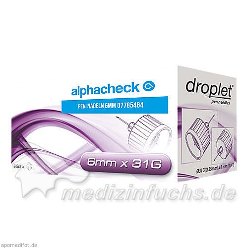 ALPHACHECK Droplet Pen Nadeln 6mm, 100 ST