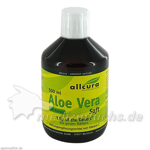 Aloe Vera Saft (Ganzblatt-Saft), 500 ML